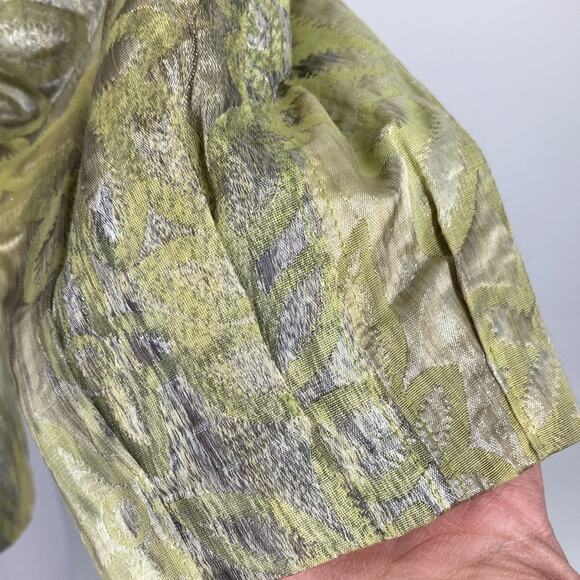 People Like Frank Womens Green Silver 3/4 Sleeve Swing Jacket Size 8 New - Picture 8 of 14